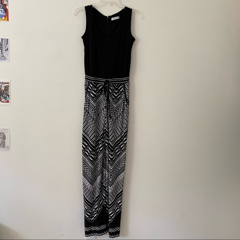Calvin Klein black and white  jumpsuit size 4